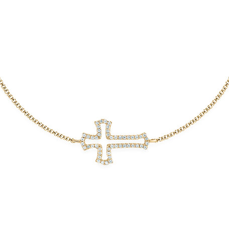 Náramek s diamanty Cross