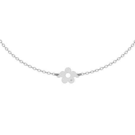 Náramek s diamantem Diamond Flower