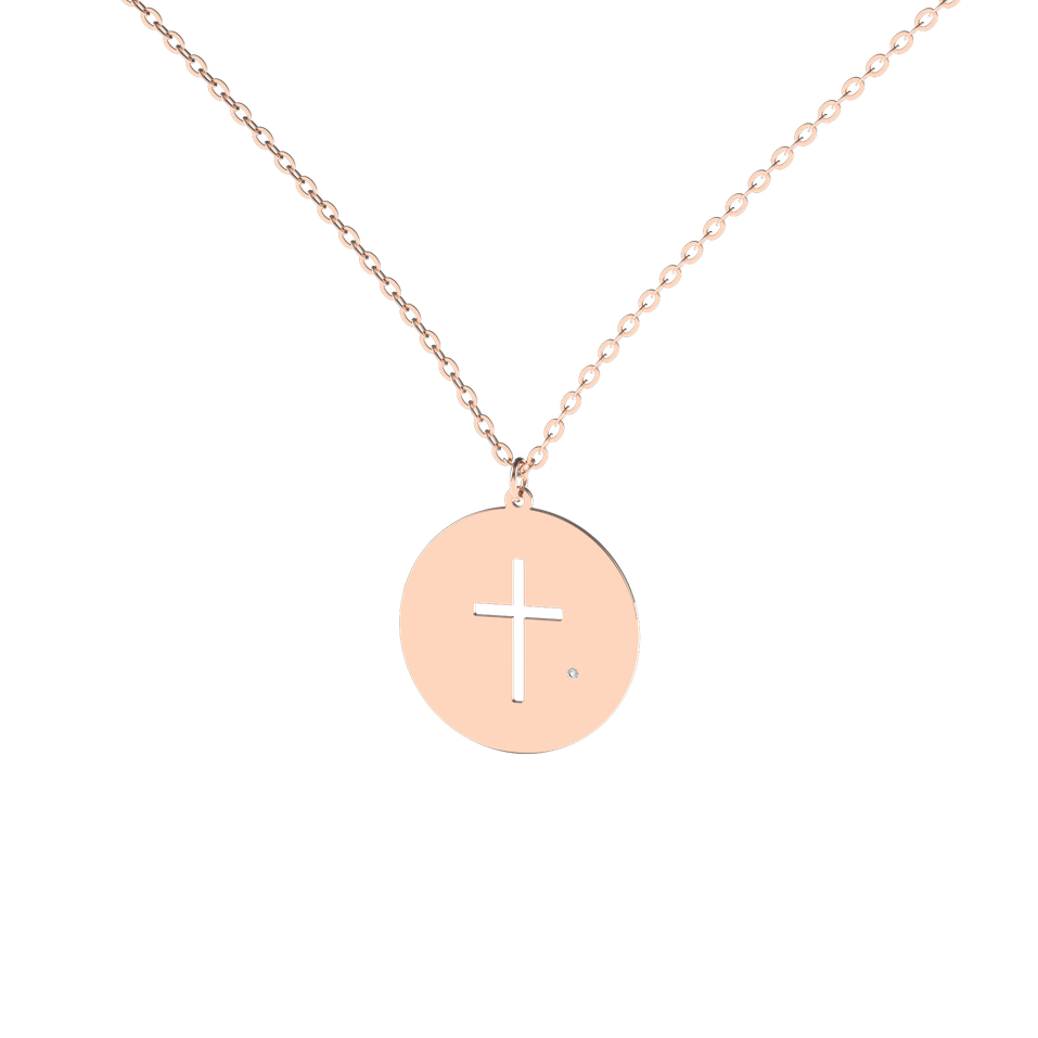 Náhrdelník s diamantem Cross