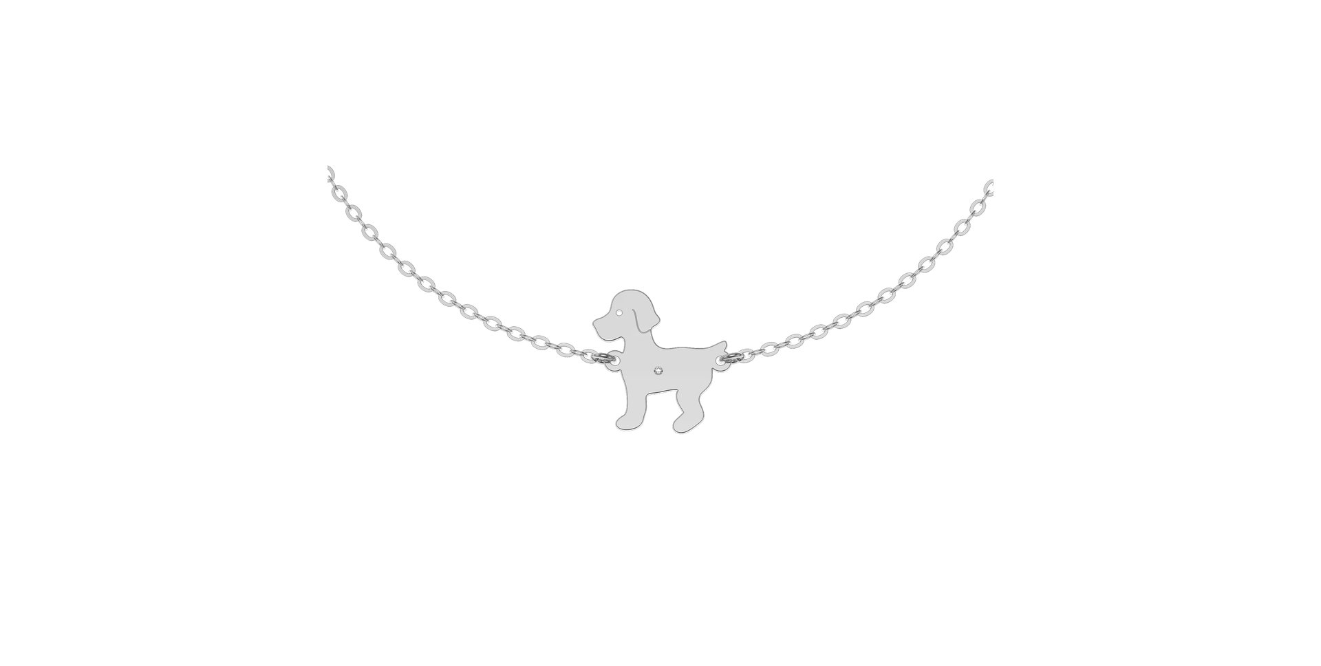 Náramek s diamantem Puppy