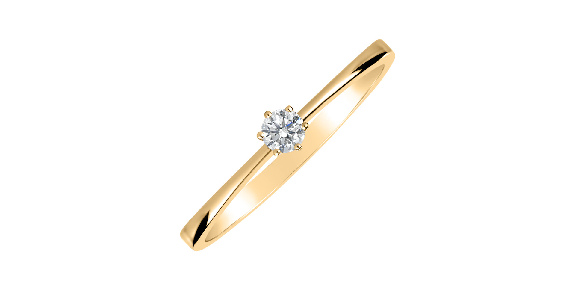 Prsten s diamantem Made with Love