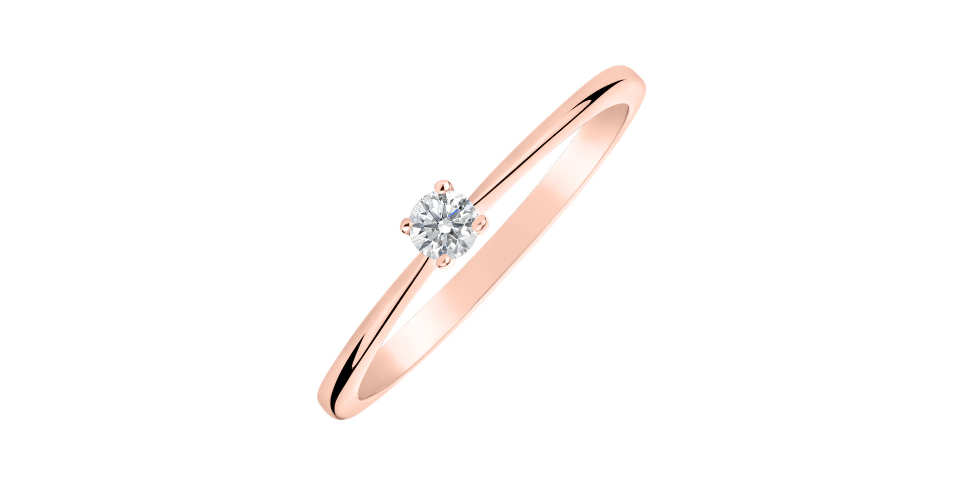 Prsten s diamantem Romantic Proposal