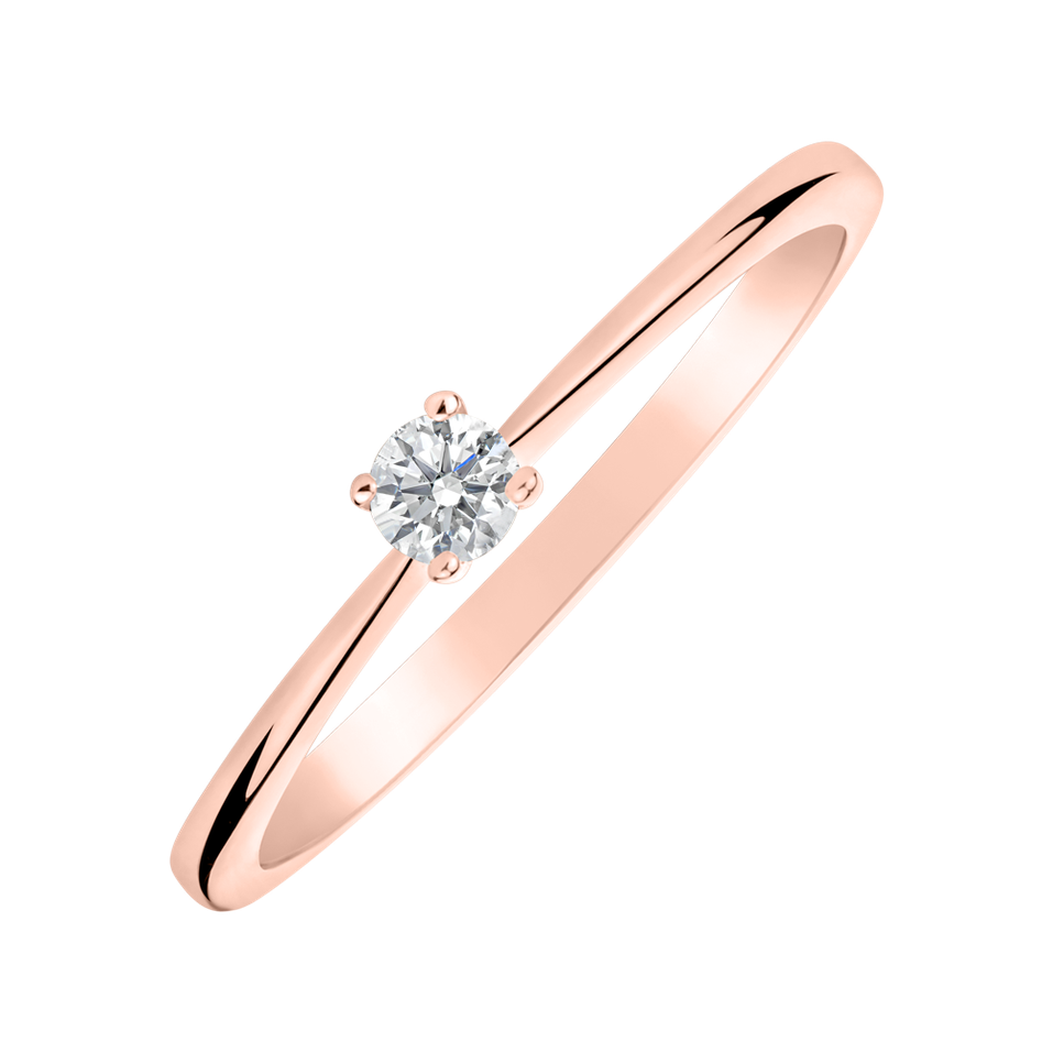 Prsten s diamantem Romantic Proposal