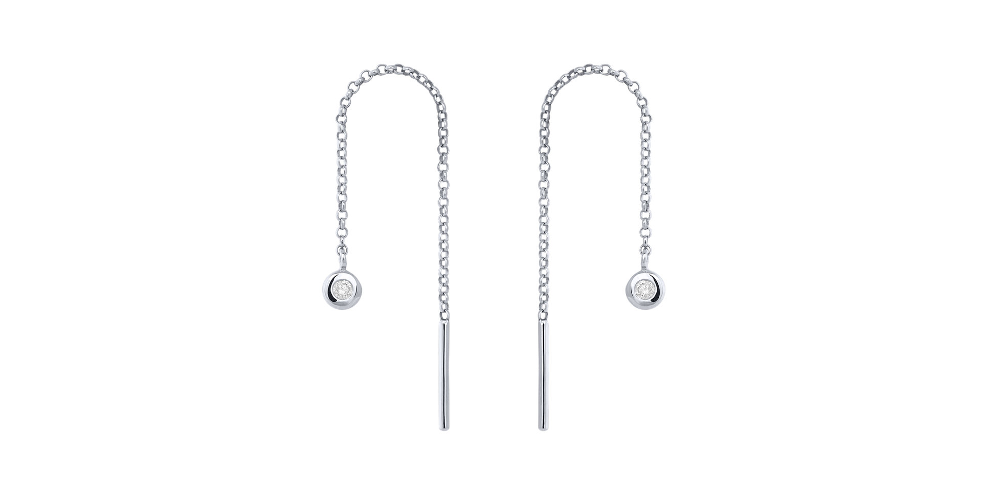 Náušnice s diamantem Amazing Heaven