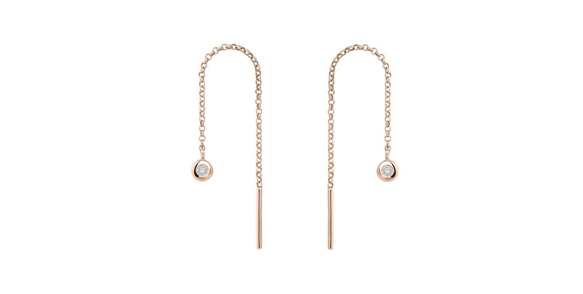 Náušnice s diamantem Amazing Heaven