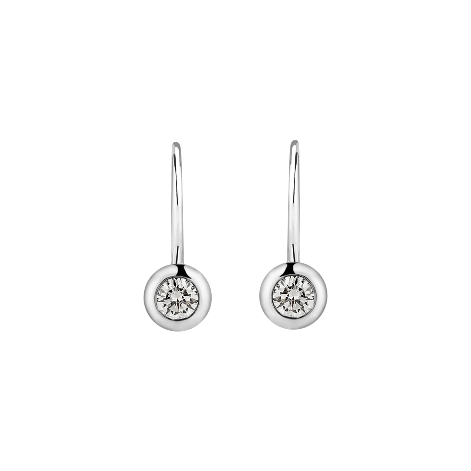 Náušnice s diamantem Sparkling Dots