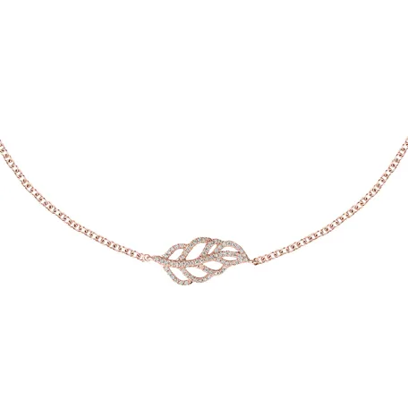 Náramek s diamanty Diamond Leaf