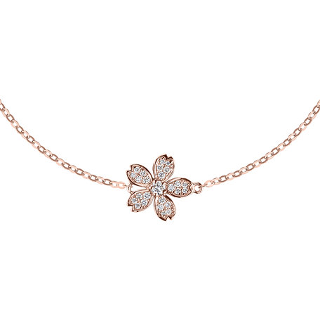 Náramek s diamanty Flower