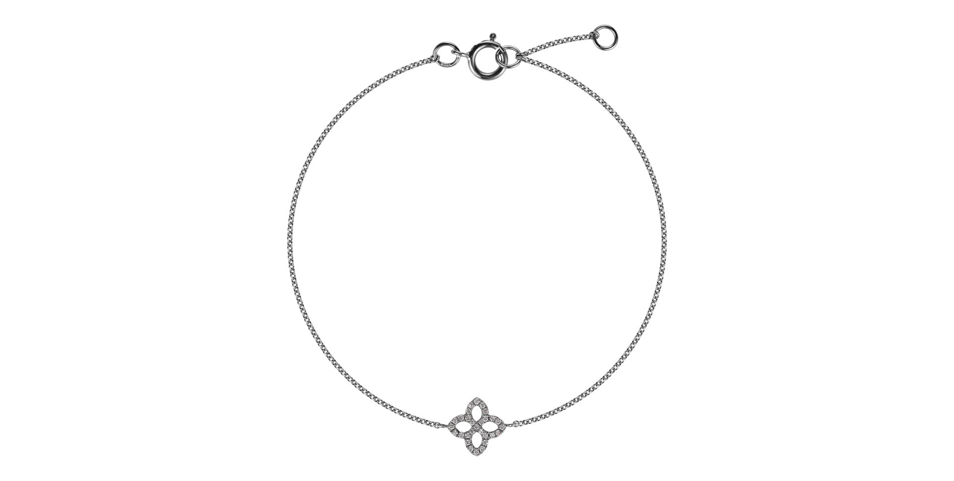 Náramek s diamanty Glamorous Petals