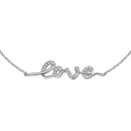Náramek s diamanty Love