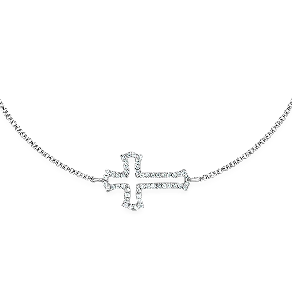 Náramek s diamanty Cross