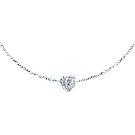 Náramek s diamanty Shiny Heart