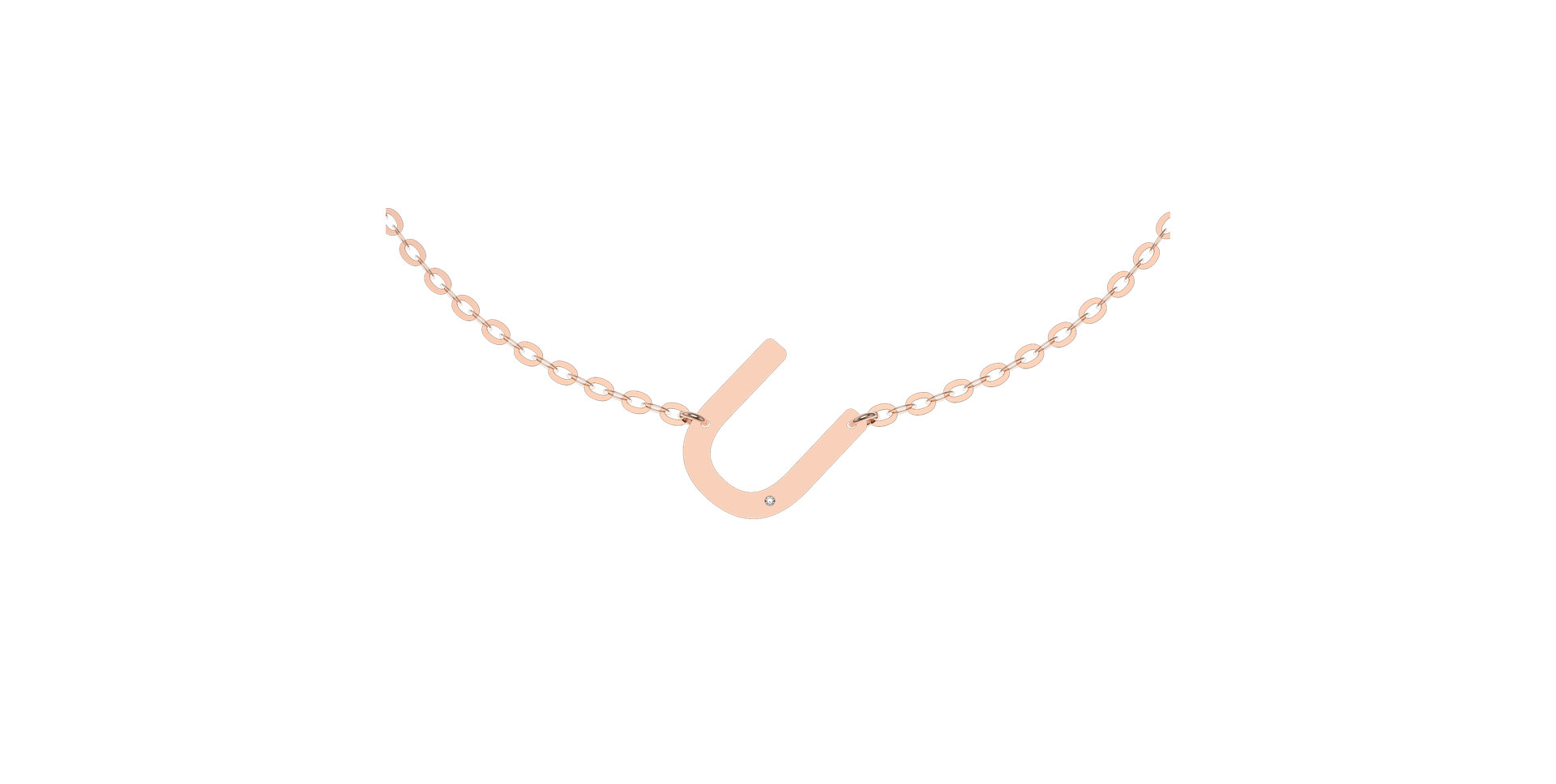 Náramek s diamantem Big Line U