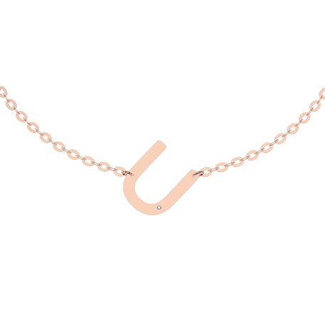 Náramek s diamantem Big Line U