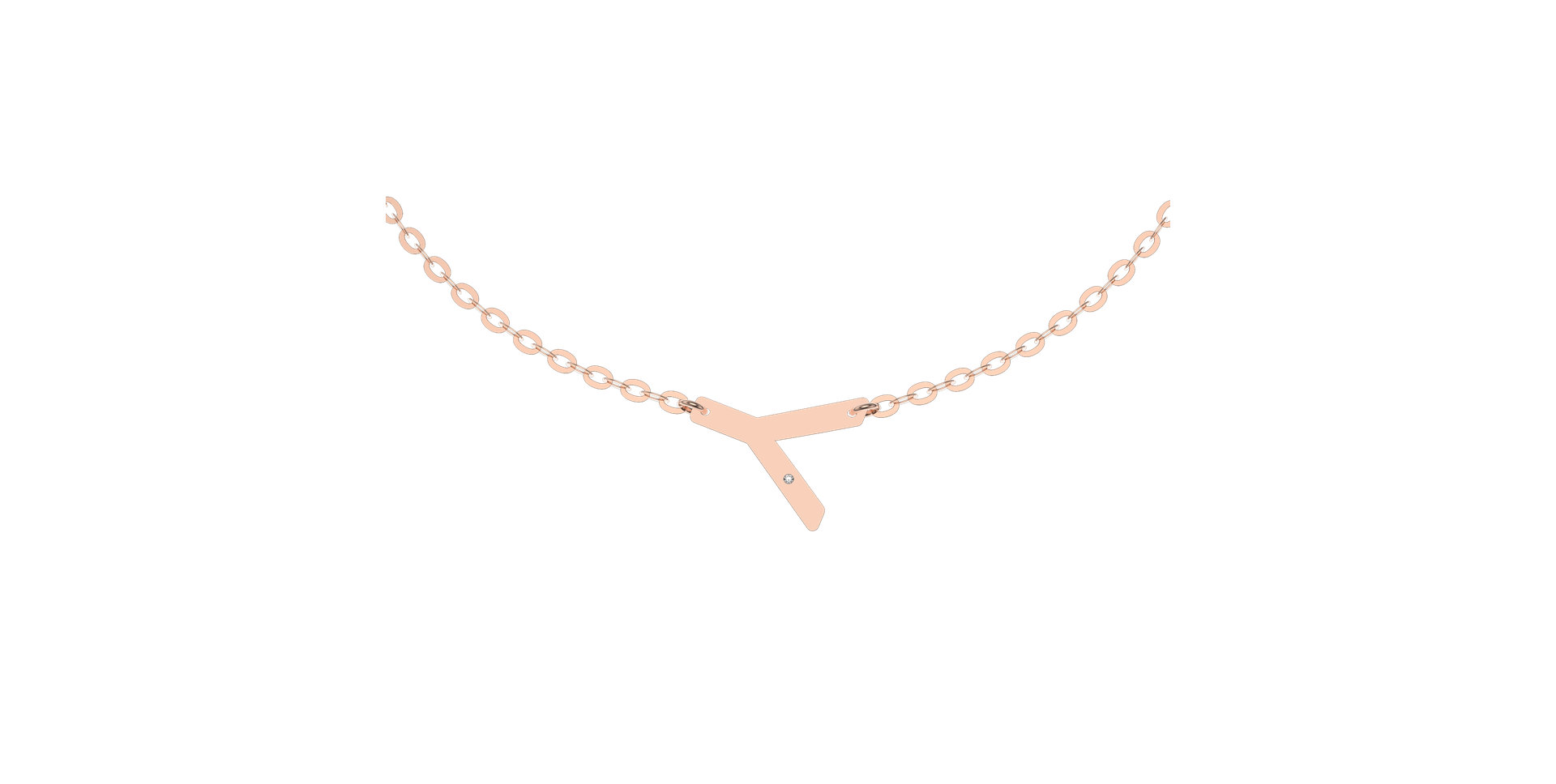 Náramek s diamantem Big Line Y