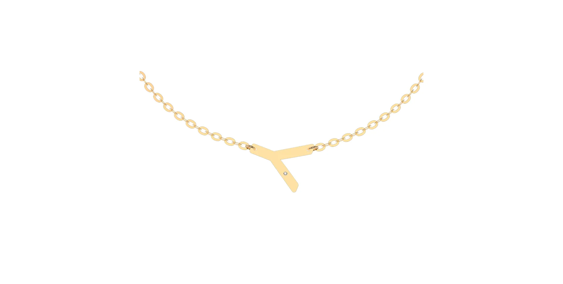 Náramek s diamantem Big Line Y