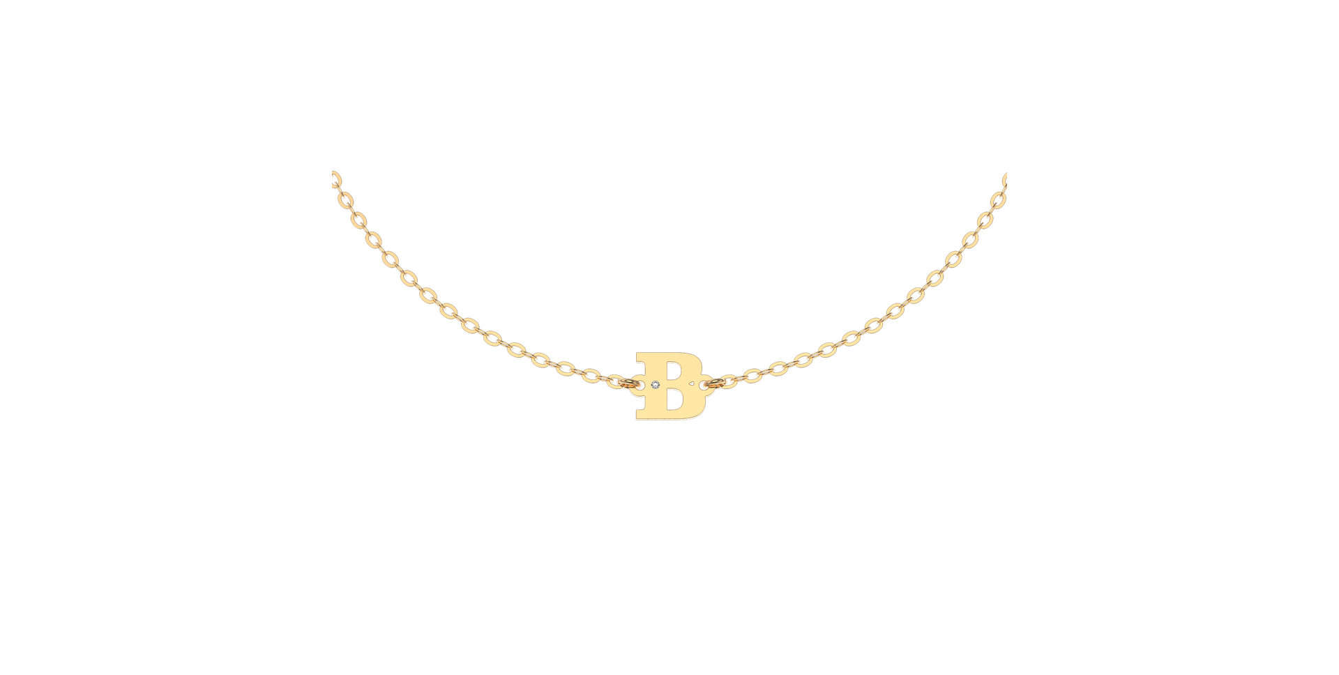 Náramek s diamantem Classic Big B