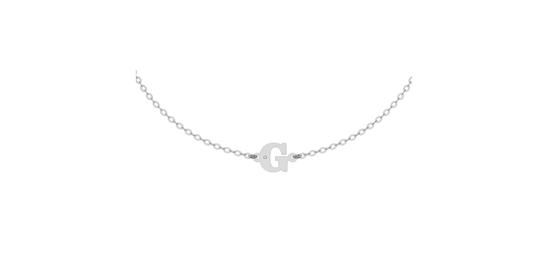 Náramek s diamantem Classic Big G