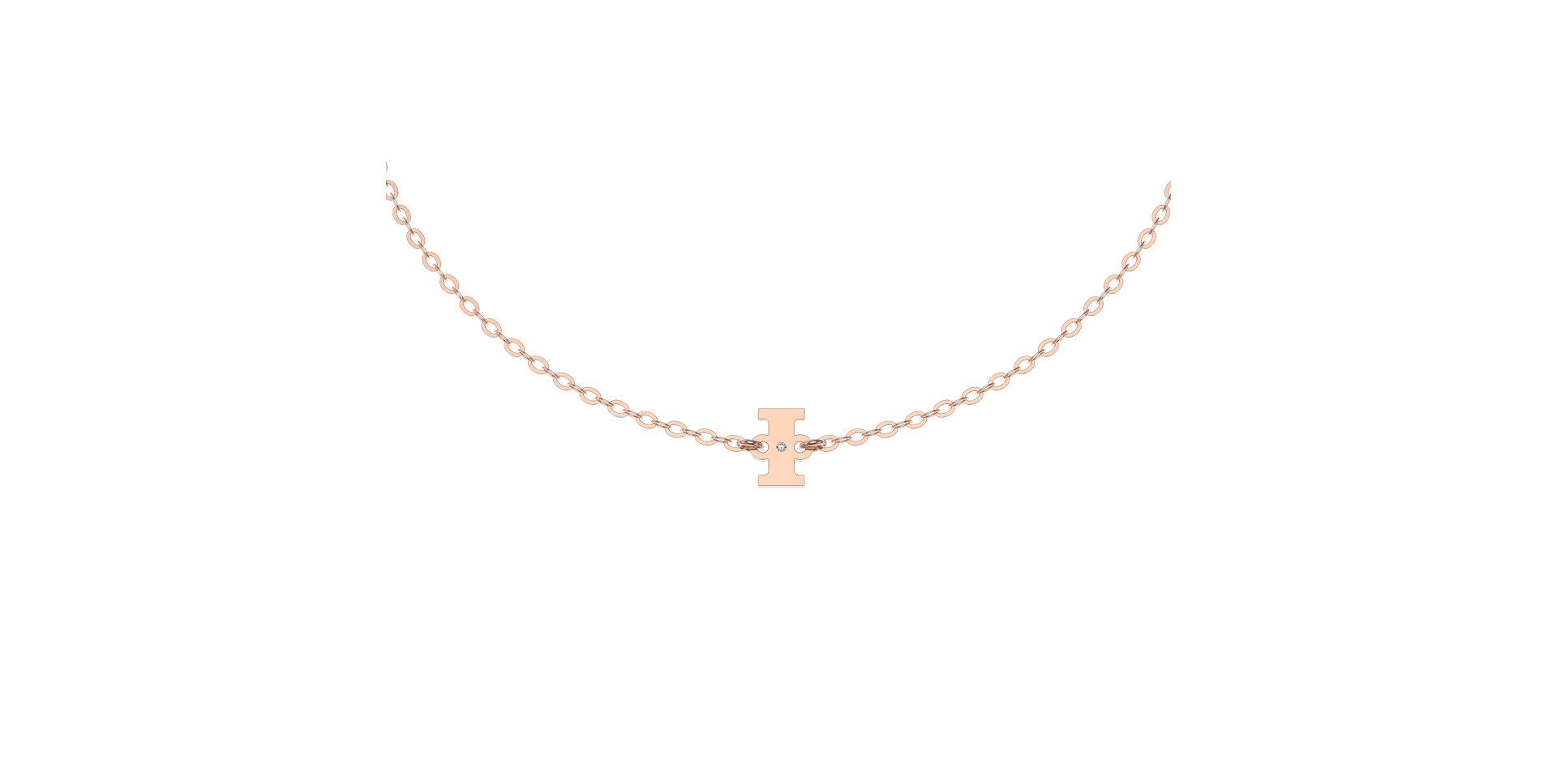 Náramek s diamantem Classic Big I