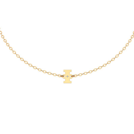 Náramek s diamantem Classic Big I