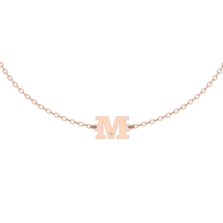 Náramek s diamantem Classic Big M