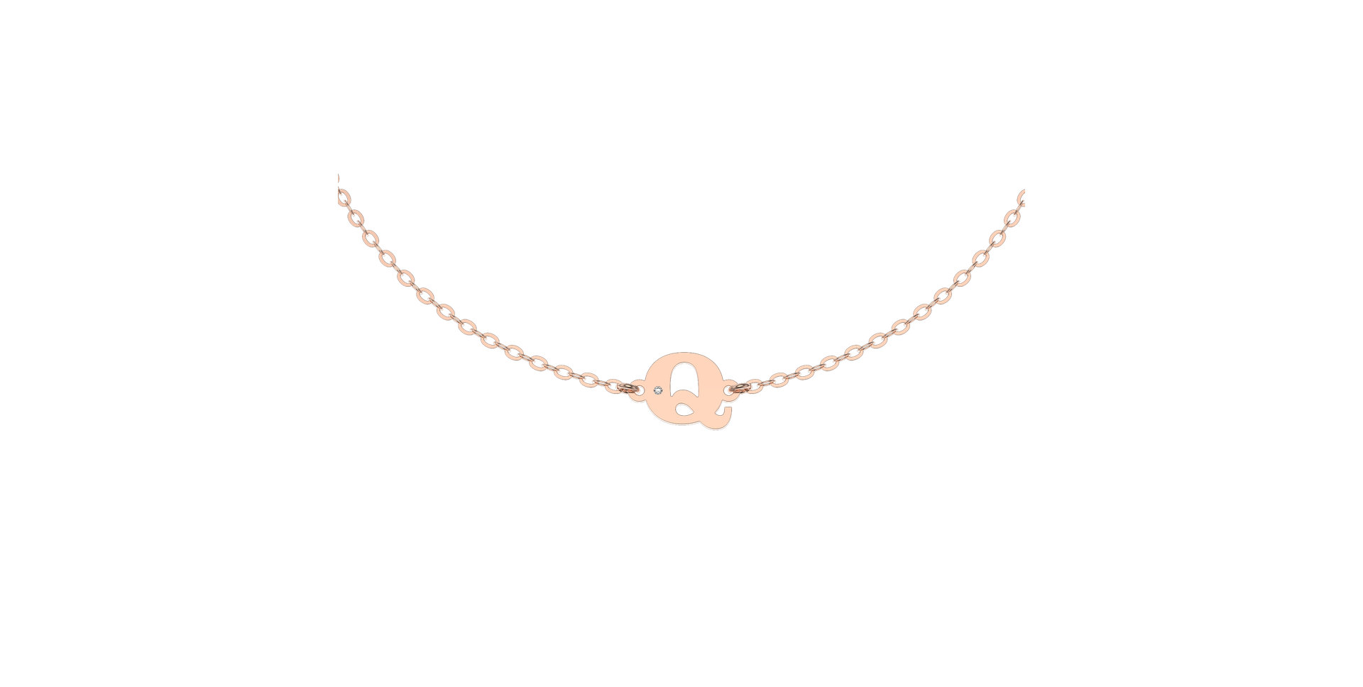 Náramek s diamantem Classic Big Q