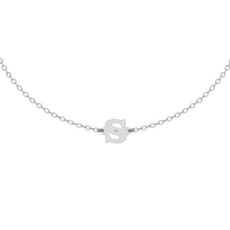 Náramek s diamantem Classic Big S