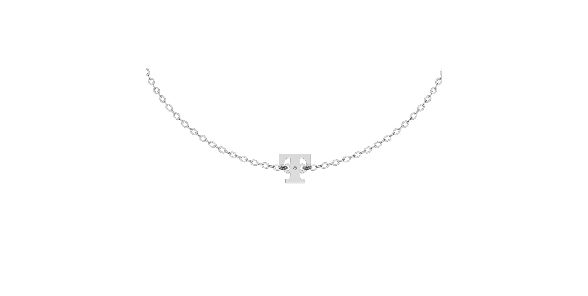 Náramek s diamantem Classic Big T