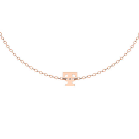 Náramek s diamantem Classic Big T