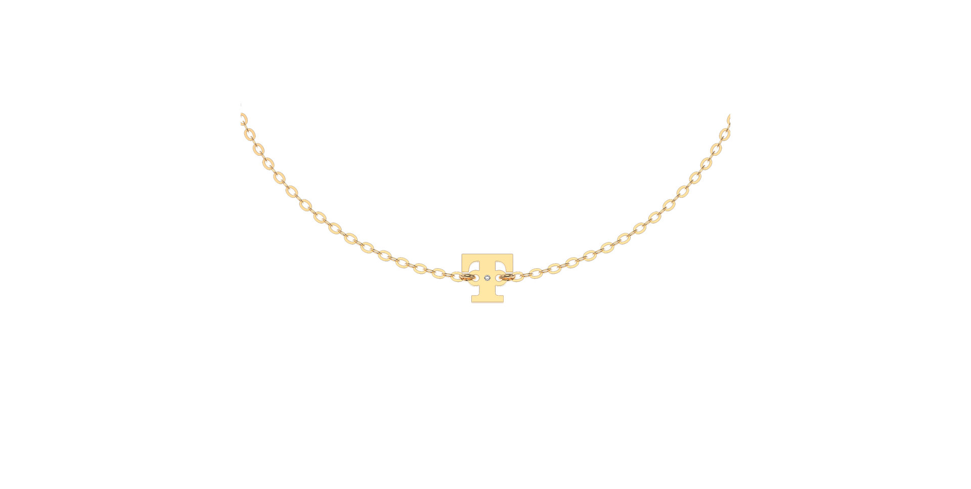 Náramek s diamantem Classic Big T