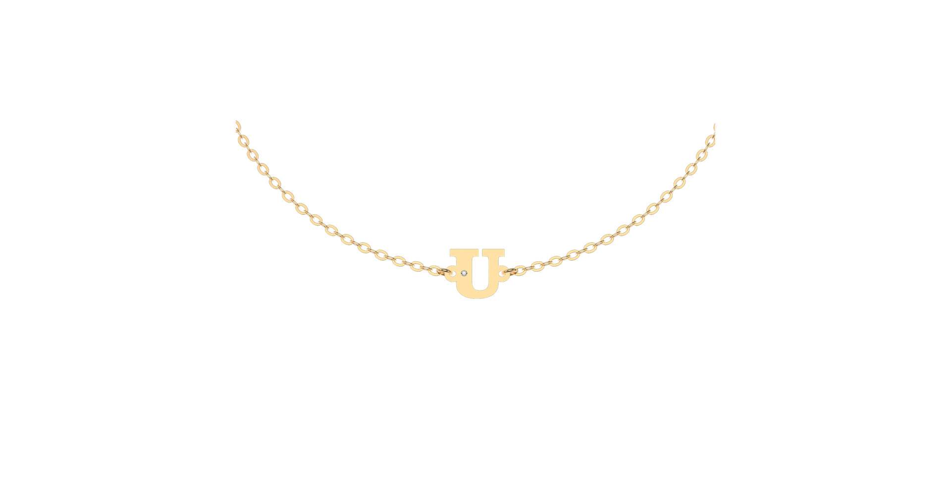 Náramek s diamantem Classic Big U