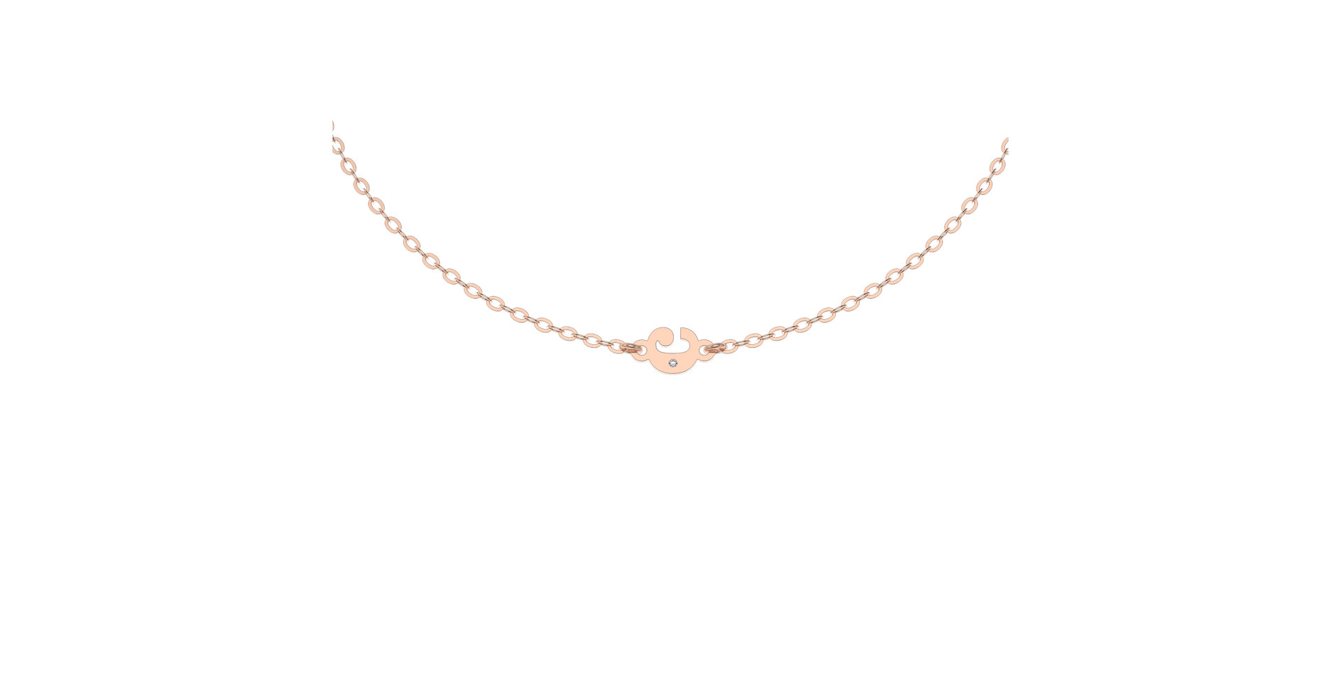 Náramek s diamantem Classic Little C