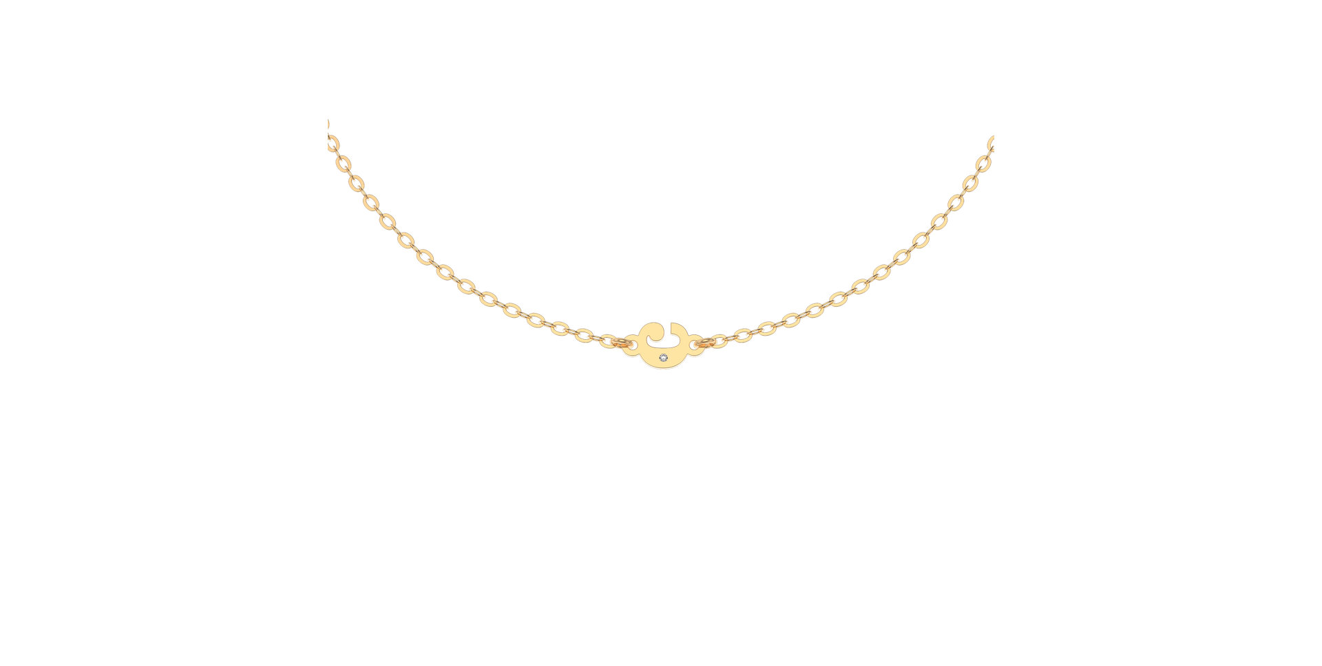 Náramek s diamantem Classic Little C