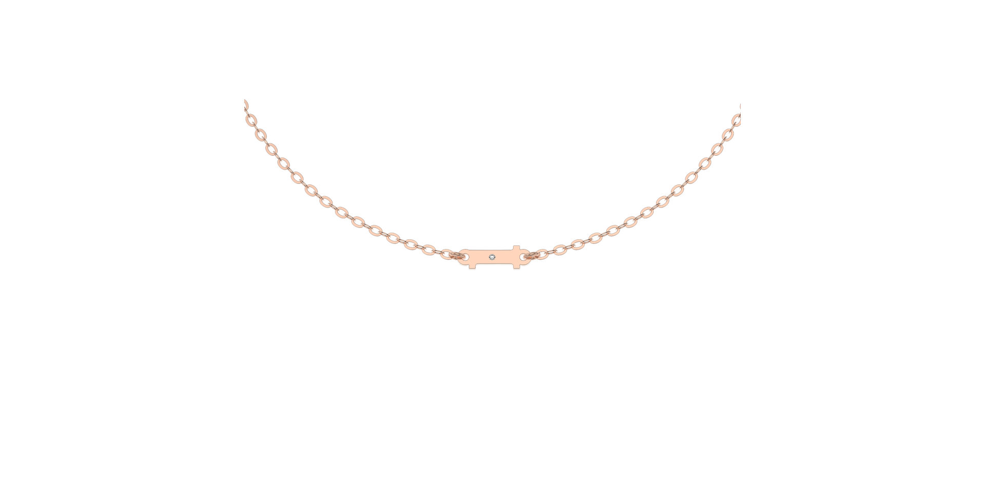 Náramek s diamantem Classic Little L