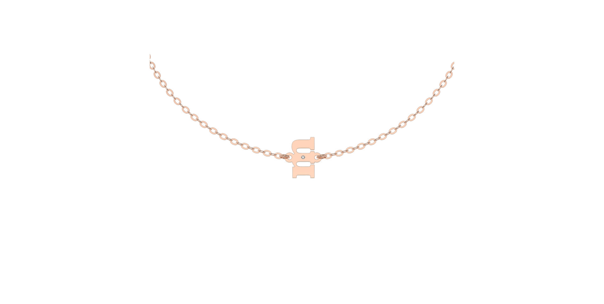 Náramek s diamantem Classic Little M