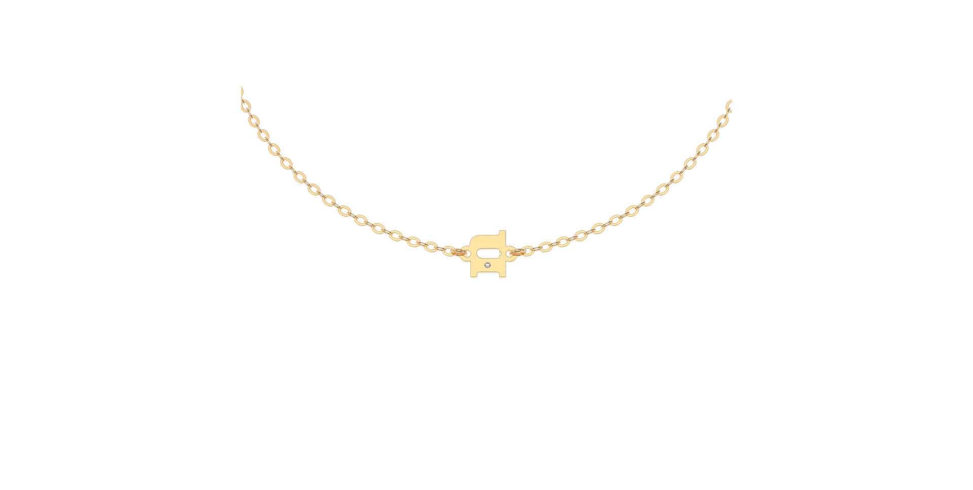 Náramek s diamantem Classic Little N