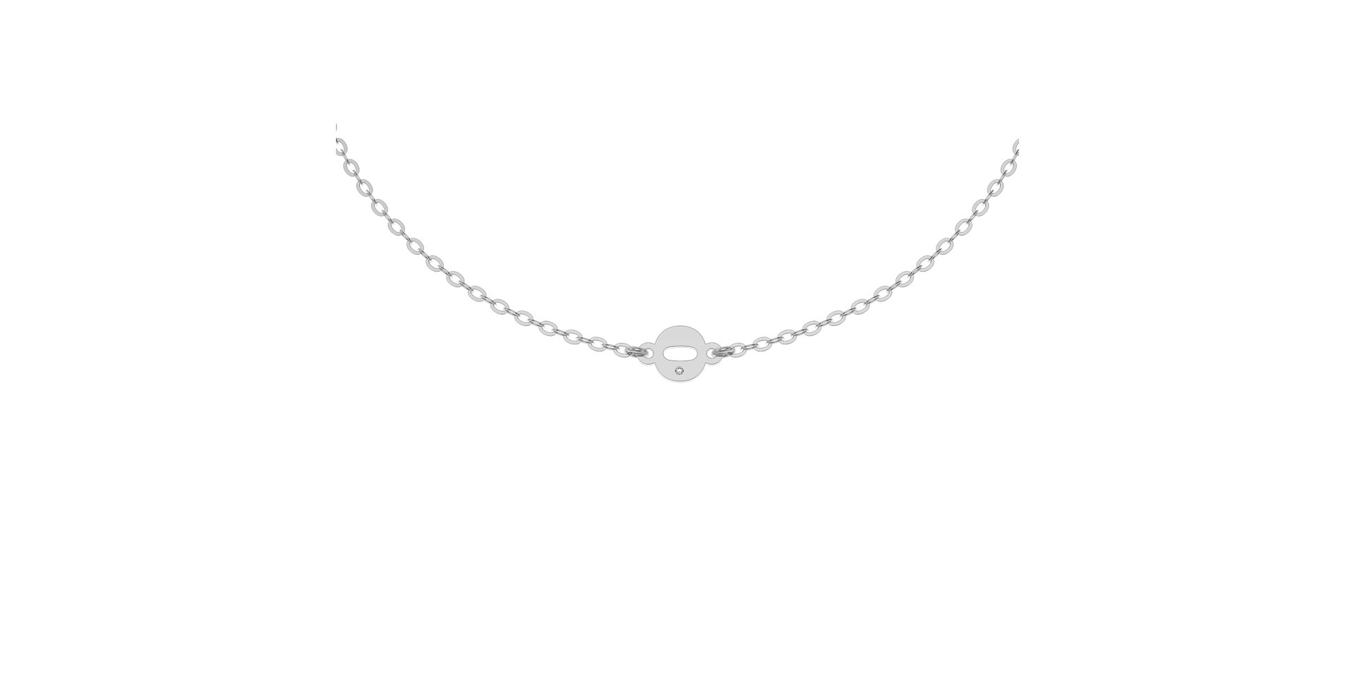 Náramek s diamantem Classic Little O