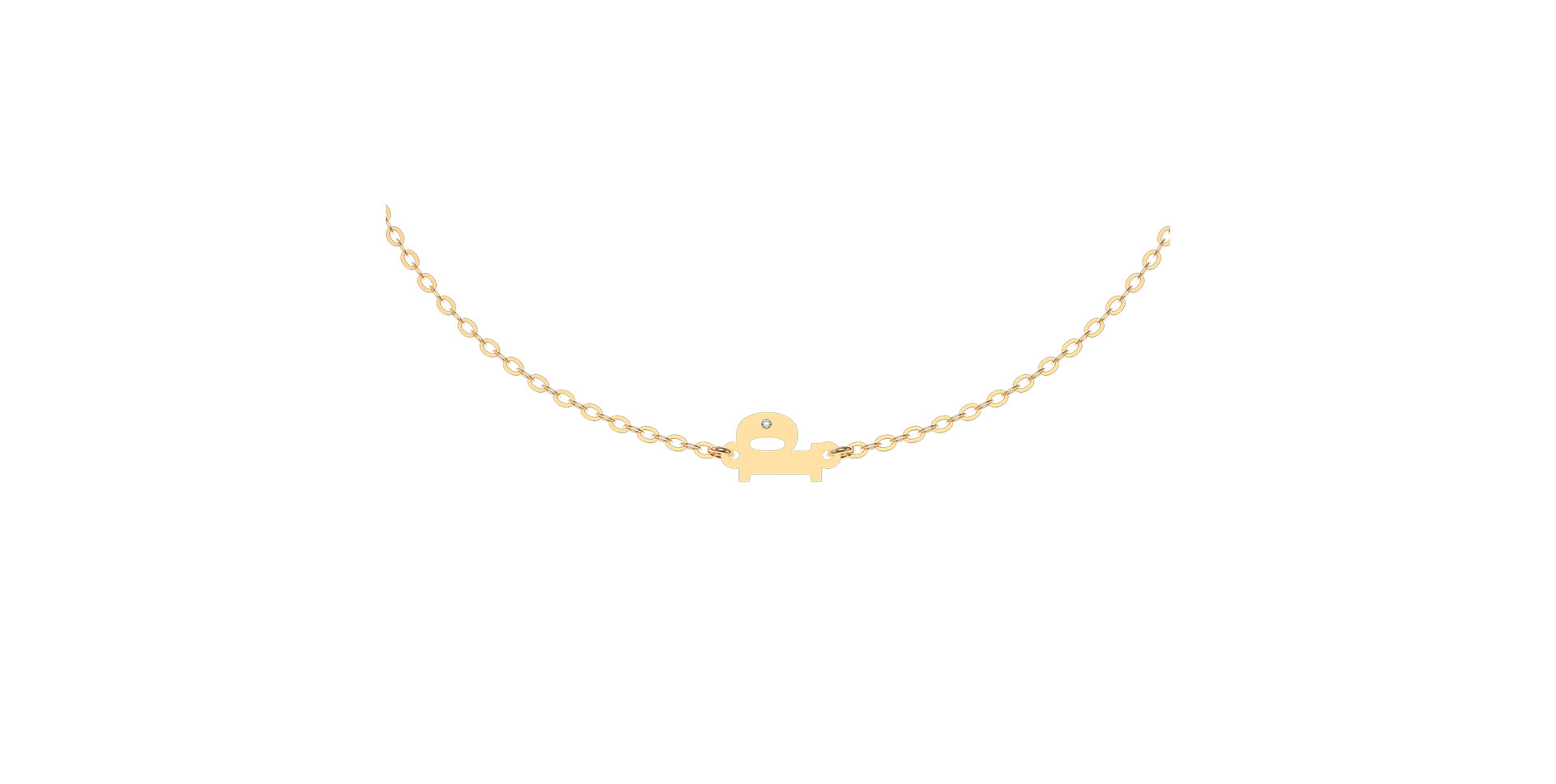 Náramek s diamantem Classic Little P