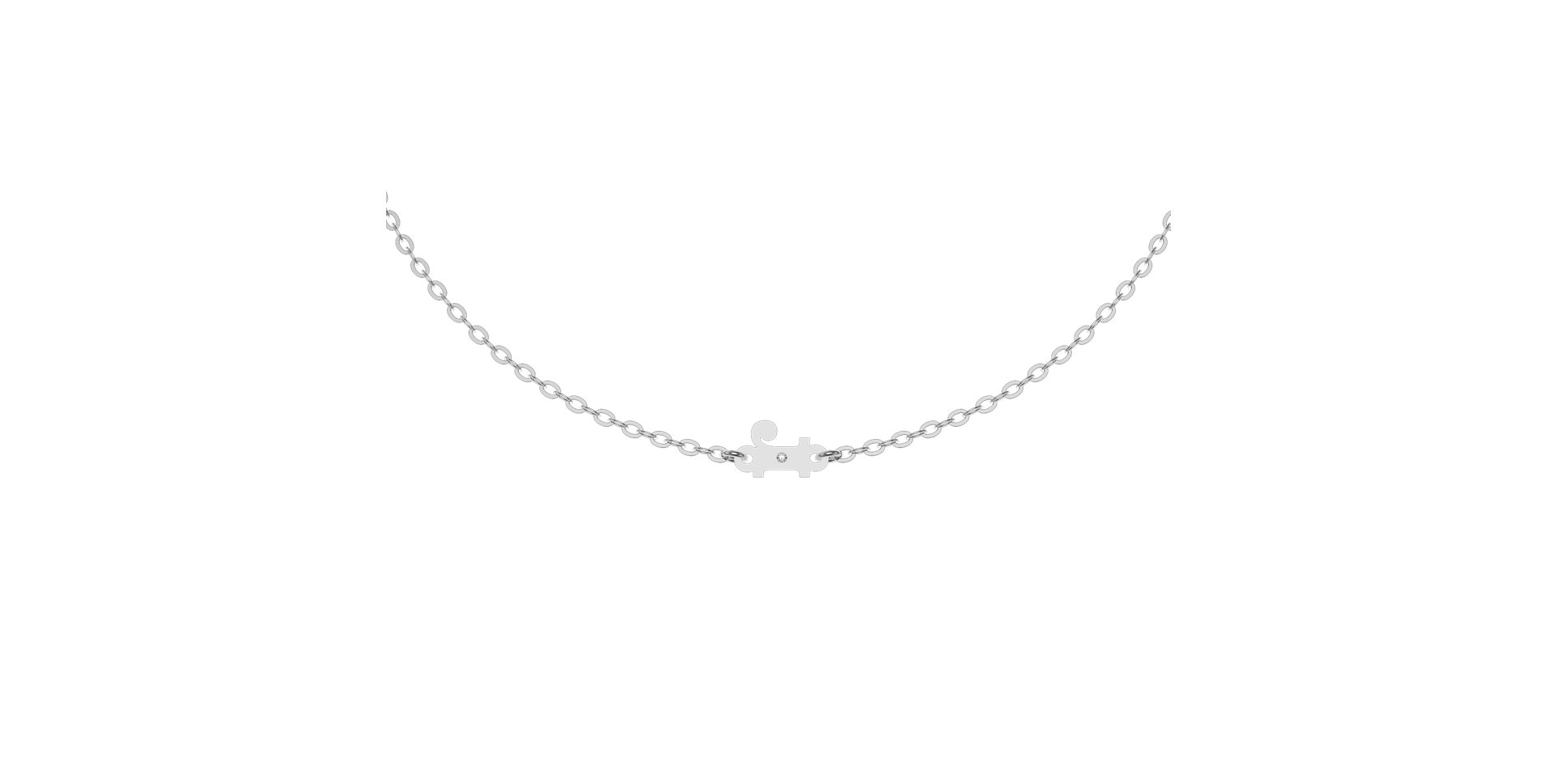 Náramek s diamantem Classic Little R