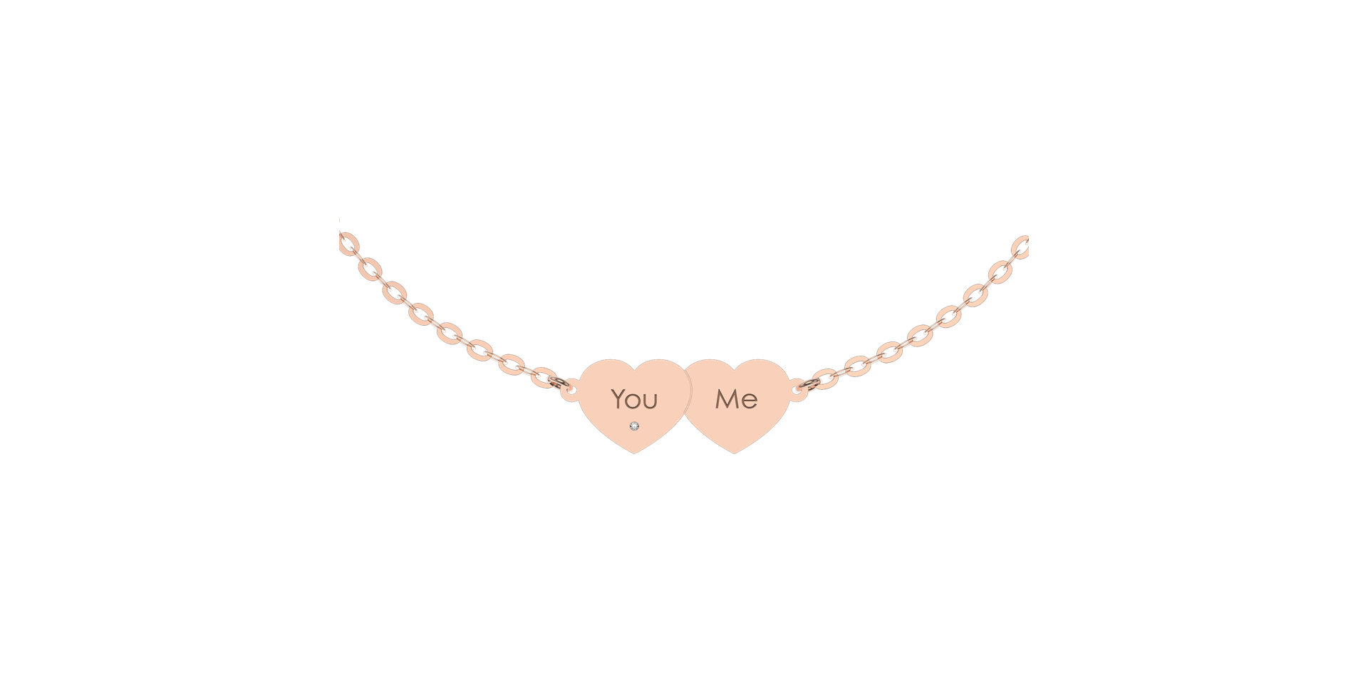 Náramek s diamantem You & Me