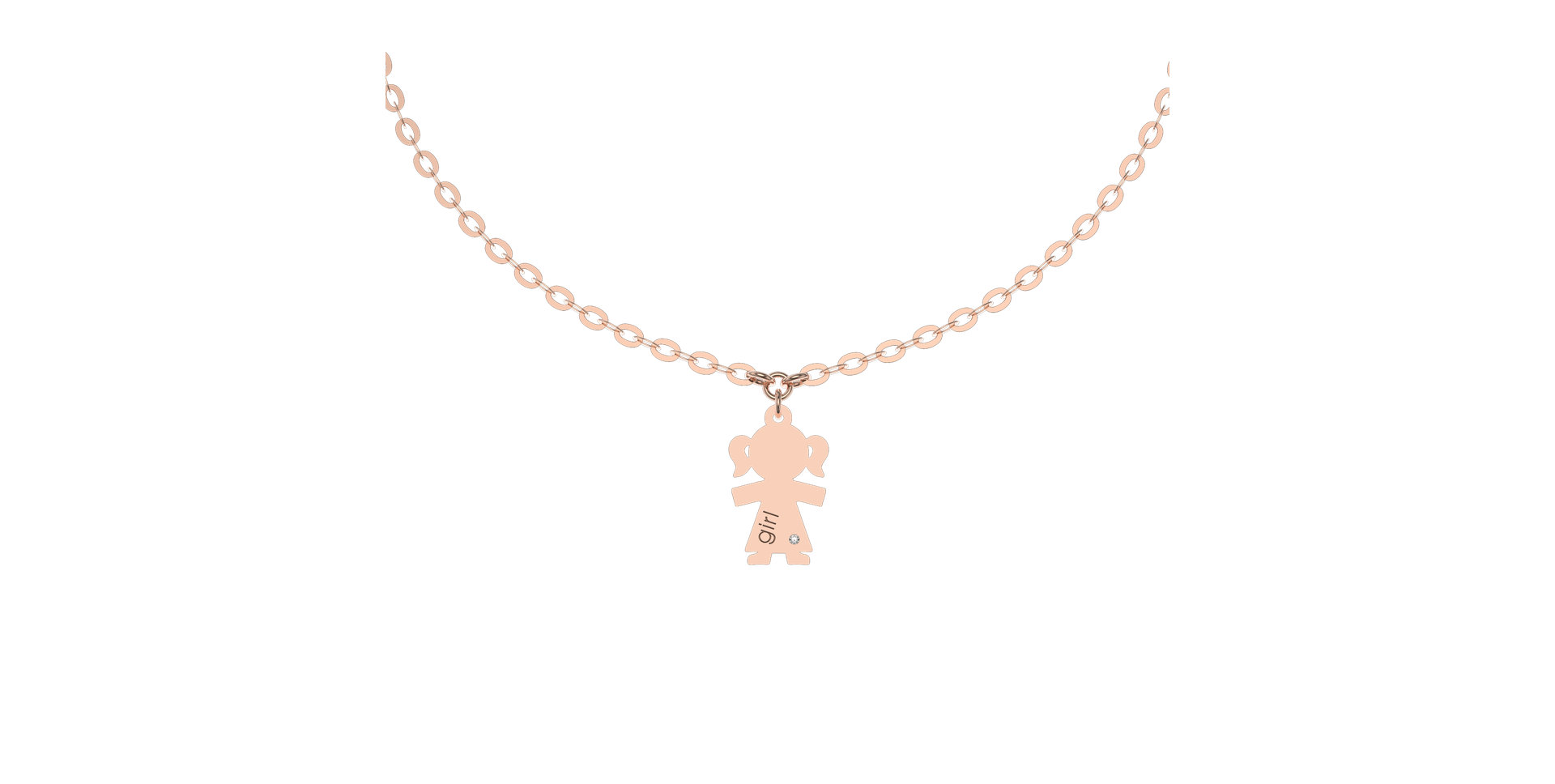 Náramek s diamantem Girl