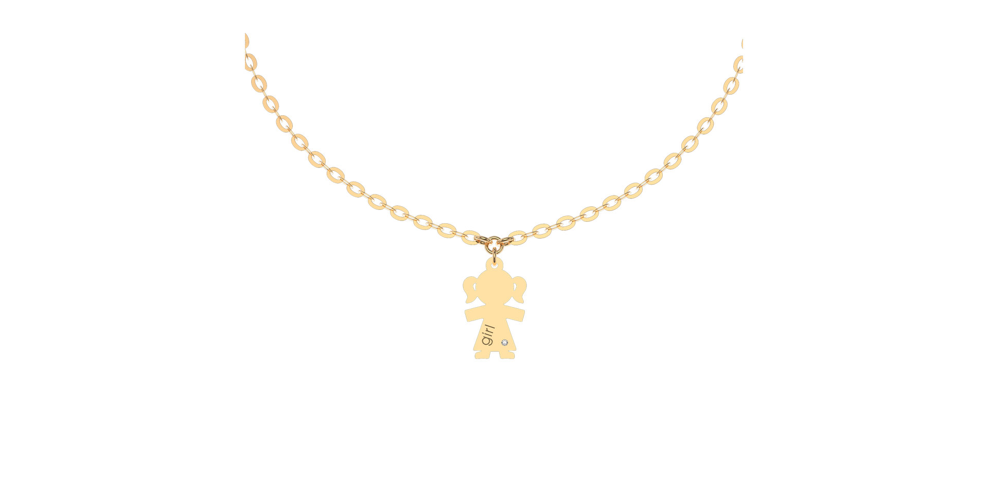 Náramek s diamantem Girl