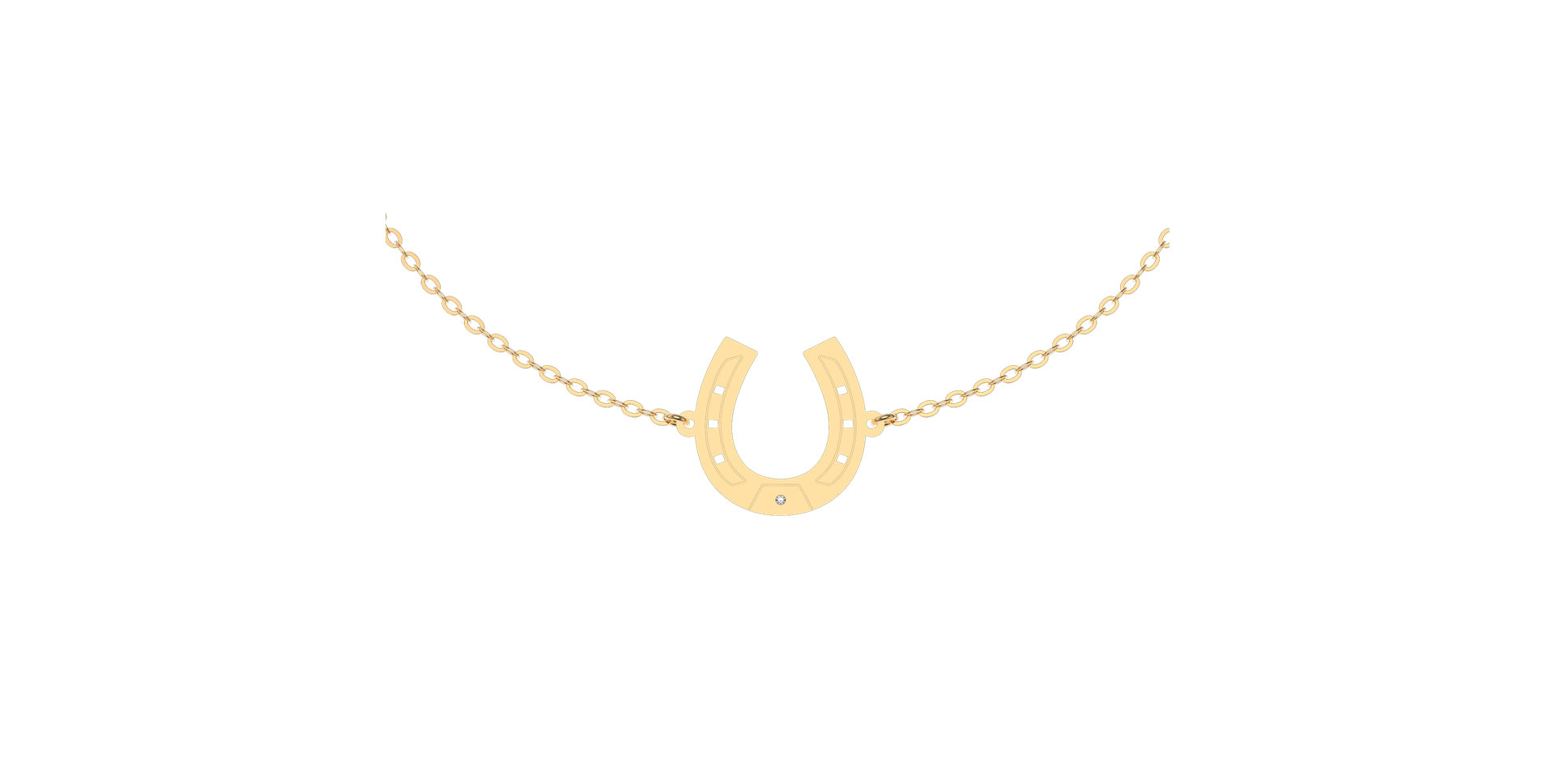 Náramek s diamantem Horseshoe