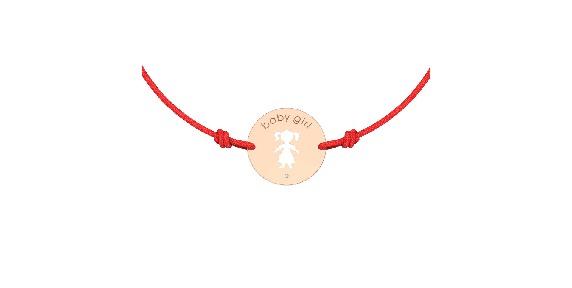 Náramek s diamantem Baby Girl