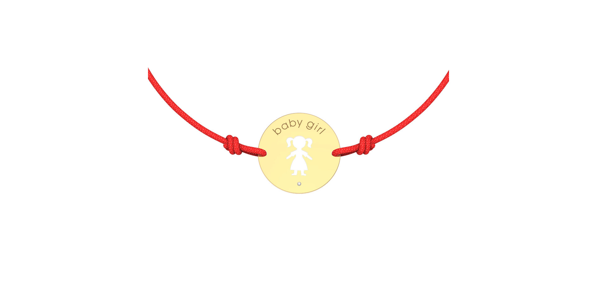 Náramek s diamantem Baby Girl