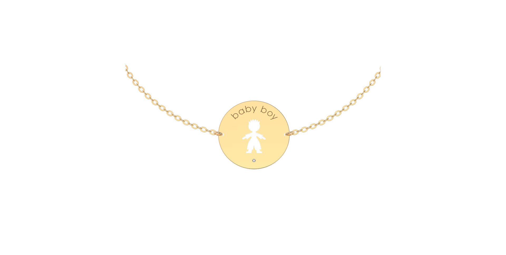 Náramek s diamantem Baby Boy