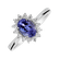 Prsten s diamanty a tanzanitem Princess2