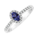 Prsten s diamanty a tanzanitem Princess2