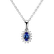 Přívěsek s diamanty a tanzanitem Princess2
