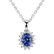 Přívěsek s diamanty a tanzanitem Princess2